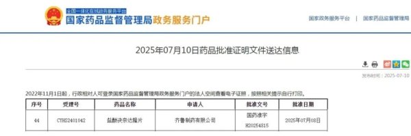 旗开网 齐鲁制药新型抗心律失常药物获批上市，为房颤患者带来安全高效选择